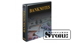Banknošu albums PUBLICA M komplektā ar 20 divpusējām Multi Collect sistēmas lapām divos variantos. Aizpildāms no abām pusēm.