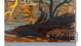 Живопись Поздняя осень, Владимир Свиклис, 1981 год, 35x50cm CSA1046