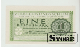 1 Reichsmark Germany 1944 UNC