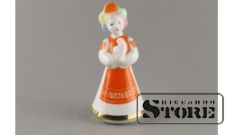 Статуэтка, Фестивальная Катюша, фарфор, Рига, Рижская фарфоровая фабрика, 80-е годы, 13 см