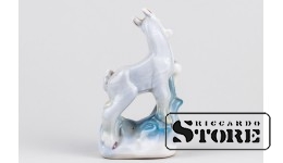 Статуэтка, Козлик, фарфор, Рига, Рижская фарфоровая фабрика, 1950 г., 9,8 см