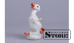 Статуэтка, Утенок , фарфор, Рига , Рижская фарфоровая фабрика, 80 - е годы , 8,5 см