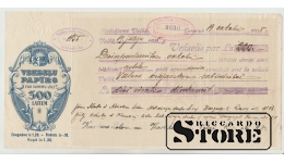 Latvia veksel 300 lati 1929 XF