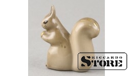 Статуэтка, Белочка, фарфор, Рига , Рижская фарфоровая фабрика, 80-е годы , 4,8 см.