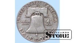 США, 1/2 доллара, 1954. год, серебро
