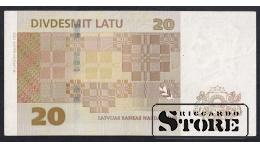 Latvia, 20 LAtu, 2009, XF