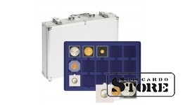 Numismatic ALU case with 5 trays for 75 numismatic frames 50x50 mm.