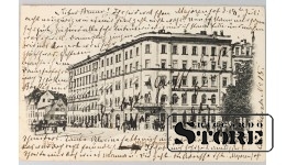Старинная Винтажная Открытка Рига, hotel commerce