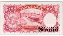 Банкнота в 100 латов, Латвия, 1939 год