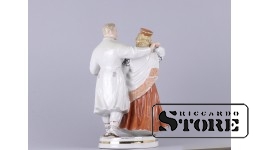 Статуэтка, Народный танец , фарфор, Рига , Рижская фарфоровая фабрика, автор модели - З.Улсте , 50-е годы , 33 см