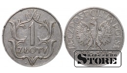 Польша, 1 злотый, 1929. год, Никель