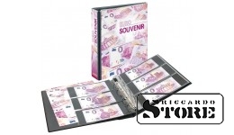 PUBLICA M album suveniir-euro rahatähtede jaoks, 10 kahepoolset polümeerkilet, mahutab kuni 60 rahatähte.