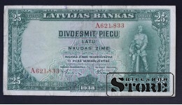 BANKNOTE , LATVIA , 25 LATI 1938 GADS - A621833