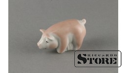 Figūriņa, Sivēns, porcelāns, Rīga, Rīgas procelāna fabrika, 1970, 4.2 cm