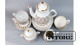Кофейный сервиз Мара, фарфор, Рига, Рижский фарфоровый завод, автор Зина Улсте, 1977-1984 год, CSA913