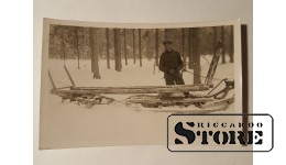 Сани для перевозки леса. Довоенная Латвия
