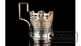 Подстаканник, серебро, 875 проба, СССР