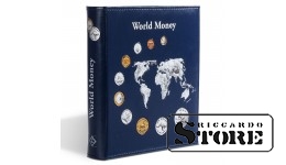 World Money, с 5 различными листами для монет OPTIMA, синие