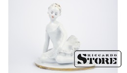 figūriņa, Mašeņka (jauna balerīna), porcelāns, Krievija, Ļeņingradas porcelāna fabrika, 1950tie, 11 cm