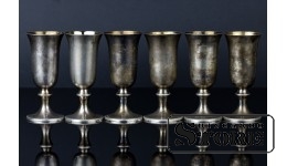 Set of silver glasses, 916 standart, USSR