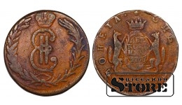 Russian Empire, Siberia, 2 Kopecks, 1768 year, Catherine II