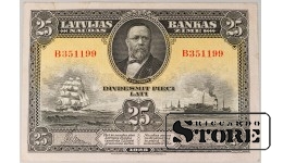 Latvia 25 latu 1928 VF+ B351199