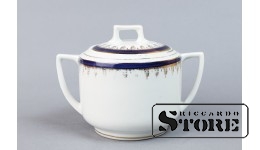 Сахарница, фарфор, Рига, фабрика М.С. Кузнецова, 20е годы 20го века, CSA942