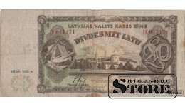 Банкнота , 20 Лат 1935 год - D 047171