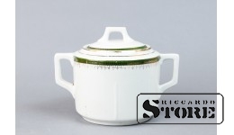 Сахарница, фарфор, Рига, фабрика М.С. Кузнецова, 20е годы 20го века, CSA941