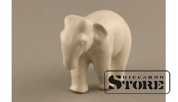 статуэтка, Слон ,Рига, Рижская фарфоровая фабрика,  50 - годы , 5 см