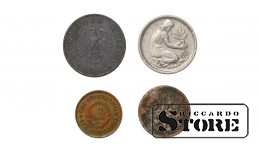 Set of 4 coins 1943, 1949