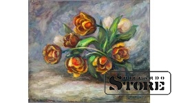Живопись, Букет тюльпанов, Владимир Свиклис, 2007 год, 52x62.5cm CSA1044
