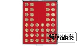 Raudonos spalvos veliūrinis dėklas 2549E (Ø24,25 mm).