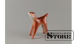 Figūriņa, Teliņš, porcelāns, Rīga, Rīgas porcelāna fabrika, 1960tie gadi, 4,5 cm