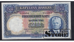 Latvia, 50 LAtu, 1934