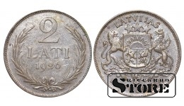 Латвия, 2 лата, 1926, серебро