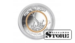 Coin capsules with an inner diameter of 27.5 mm, for example, for storing collectible coins from the "Planet Earth" series with a face value of 5 euros, set of 100 pieces