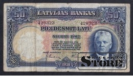 Latvia 50 Lats 1934