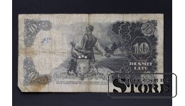 BANKNOTE , LATVIA, 10 LATI 1937 GADS - AB157876