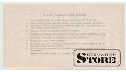 Latvia lottery ticket 1 lats 1929 Union of Writers and Journalists XF