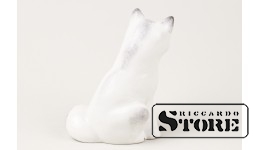 Статуэтка, Полярная Лиса , фарфор, Рига , Рижская фарфоровая фабрика, 50-е годы , 6.5 см.
