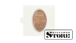 HARTBERGER pašlīmējošie rāmīši "Pressed Pennies" monētām 38x24 mm. Iepakojumā 100 gabali.