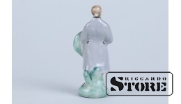 Статуэтка , Латышская мини парочка , фарфор,Рига, Рижская фарфоровая фабрика, 50-е годы , 6,5 см