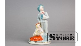 Статуэтка Лиго, фарфор, Рига, Рижский фарфоровый завод, автор Илга Ванага, 1956 год, 13,5см