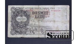 BANKNOTE , LATVIA, 10 LATI 1937 GADS - S 032738