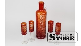 Комплект для напитков, стекло, СССР, 70-е годы  , 26,5 cm , 14,5 cm , CSA238
