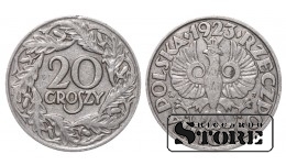Польша, 20 грошей, 1923. год, цинк