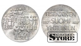 Финляндия, 10 марок, Независимость, 1977. год, Серебро CSAN135