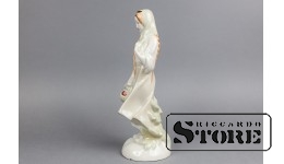 Статуэтка, Байбиня, фарфор, Рига, Рижская фарфоровая фабрика, автор модели - Римма Панцеховская, 1950 г., 21.5 см