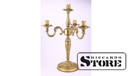 Candlestick, Brass, Bronze, 48 cm